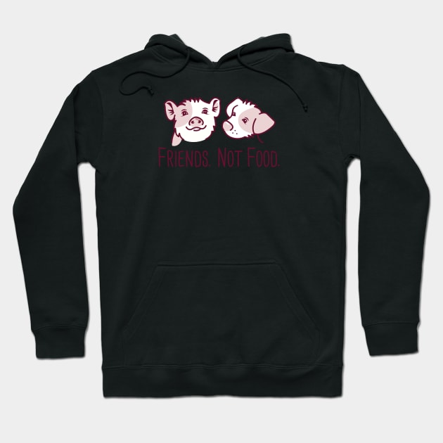 Pig and dog friends Hoodie by crealizable